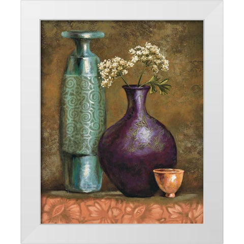 Persian Gardens II White Modern Wood Framed Art Print by Werbelow, Selina