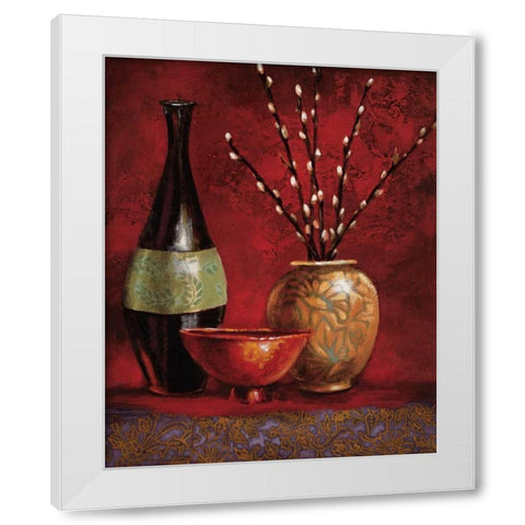 Persian Gardens III White Modern Wood Framed Art Print by Werbelow, Selina
