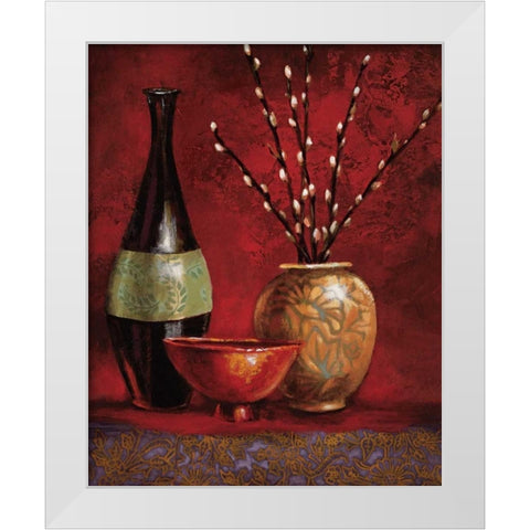 Persian Gardens III White Modern Wood Framed Art Print by Werbelow, Selina