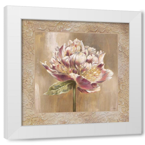 Pivoines I White Modern Wood Framed Art Print by Werbelow, Selina