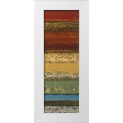 Serrate I White Modern Wood Framed Art Print by Werbelow, Selina