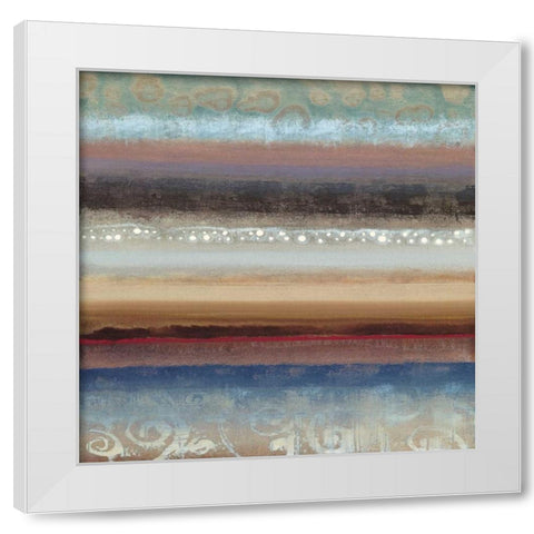 Fusion I White Modern Wood Framed Art Print by Werbelow, Selina