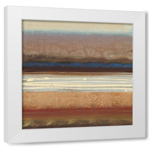 Fusion II White Modern Wood Framed Art Print by Werbelow, Selina