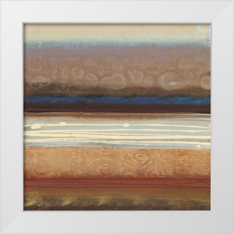 Fusion II White Modern Wood Framed Art Print by Werbelow, Selina