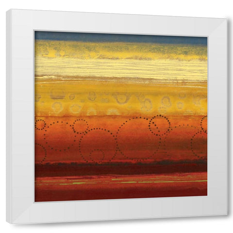 Alegre I White Modern Wood Framed Art Print by Werbelow, Selina