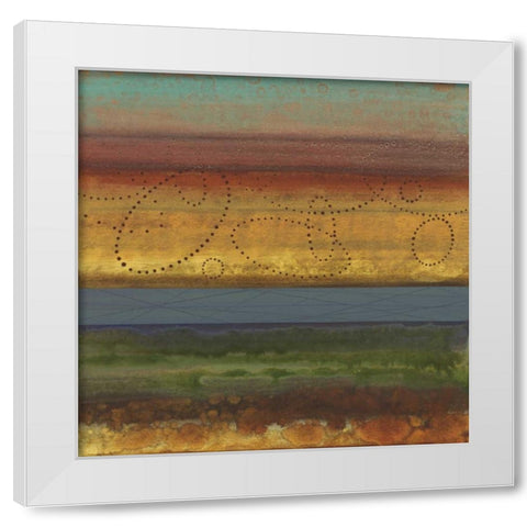 Bailando I White Modern Wood Framed Art Print by Werbelow, Selina
