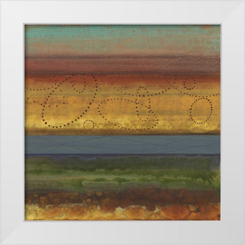 Bailando I White Modern Wood Framed Art Print by Werbelow, Selina
