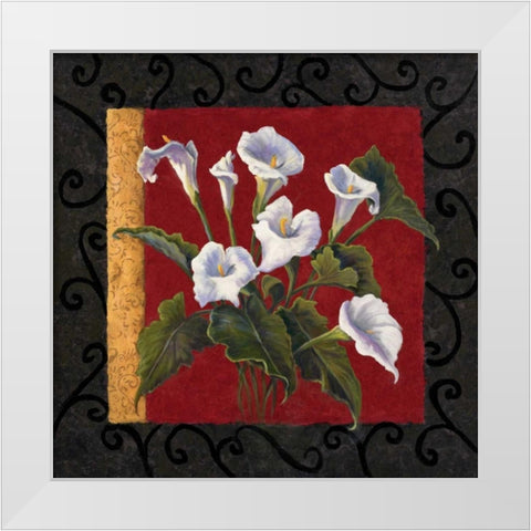 Classique I White Modern Wood Framed Art Print by Wacaster, Linda