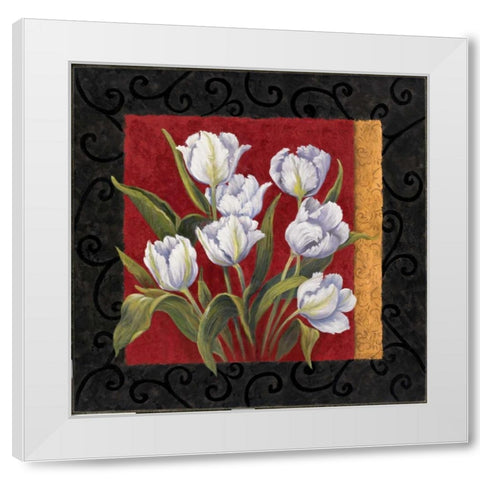 Classique II White Modern Wood Framed Art Print by Wacaster, Linda