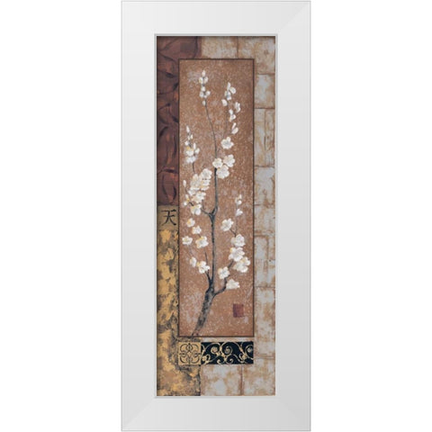 Destiny White Modern Wood Framed Art Print by Wacaster, Linda