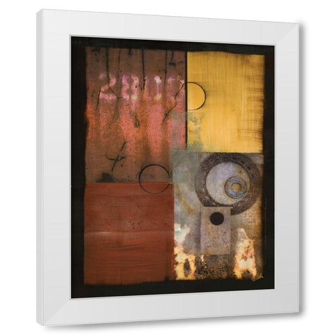 Invention I White Modern Wood Framed Art Print by Zelda