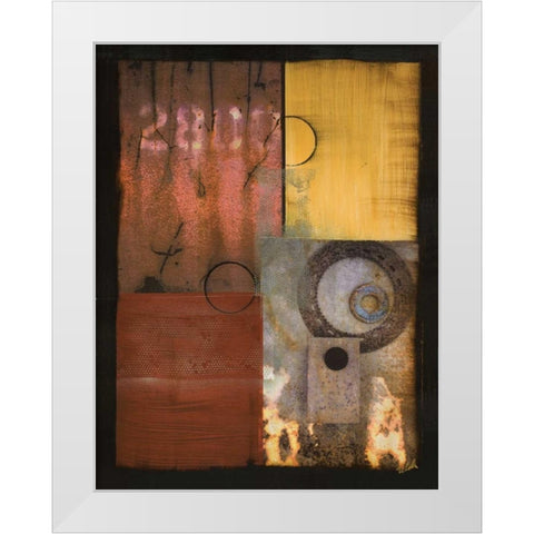 Invention I White Modern Wood Framed Art Print by Zelda