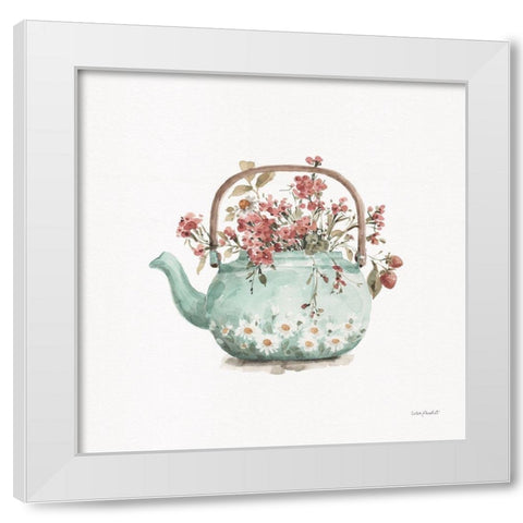 Garden Tea 03 White Modern Wood Framed Art Print by Audit, Lisa