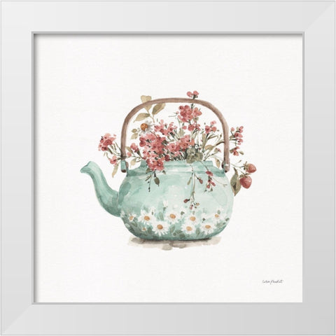Garden Tea 03 White Modern Wood Framed Art Print by Audit, Lisa