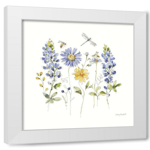 Lovely Blues II White Modern Wood Framed Art Print by Audit, Lisa