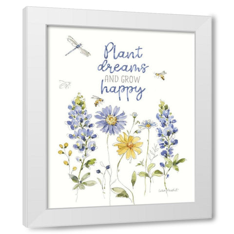 Lovely Blues VIII White Modern Wood Framed Art Print by Audit, Lisa