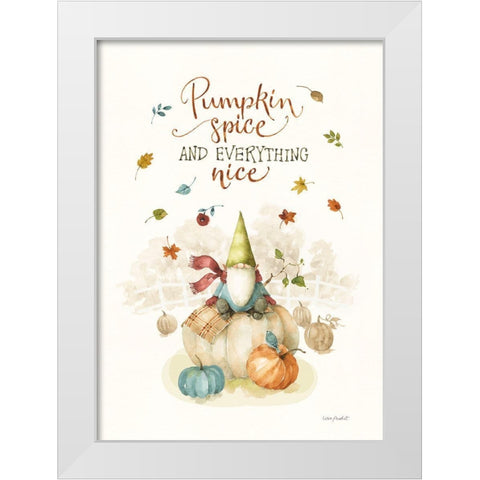 Pumpkin Patch V White Modern Wood Framed Art Print by Audit, Lisa