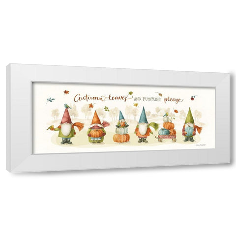 Pumpkin Patch VI White Modern Wood Framed Art Print by Audit, Lisa