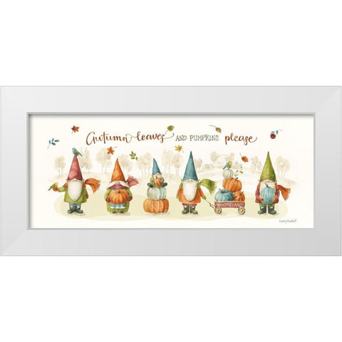 Pumpkin Patch VI White Modern Wood Framed Art Print by Audit, Lisa