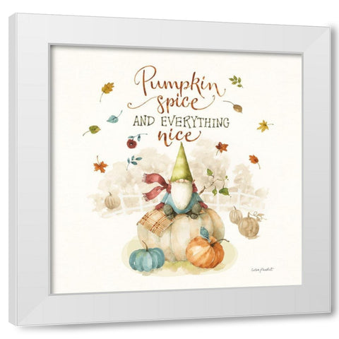 Pumpkin Patch VII White Modern Wood Framed Art Print by Audit, Lisa