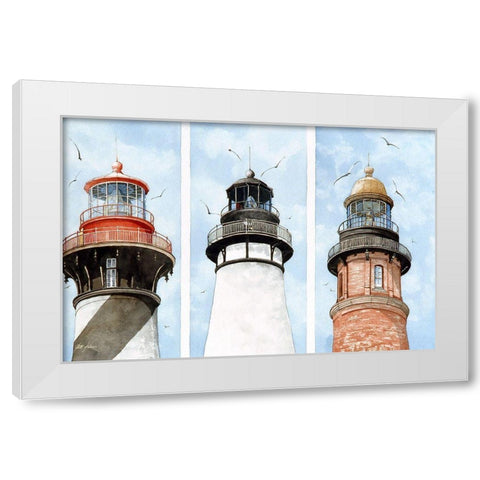 Florida Heads of Class White Modern Wood Framed Art Print by Rizzo, Gene
