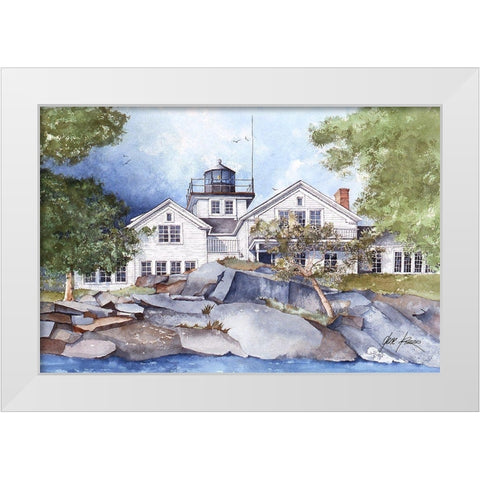 Noank - Connecticut White Modern Wood Framed Art Print by Rizzo, Gene