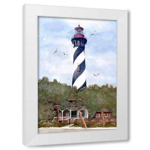 St. Augustine, Florida White Modern Wood Framed Art Print by Rizzo, Gene