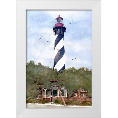 St. Augustine, Florida White Modern Wood Framed Art Print by Rizzo, Gene