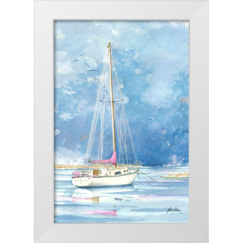 Safe Haven White Modern Wood Framed Art Print by Rizzo, Gene