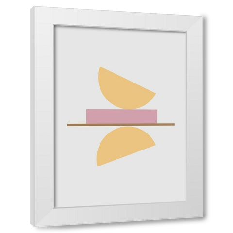 Balance No.2 White Modern Wood Framed Art Print by Ratcliffe, Tiffany