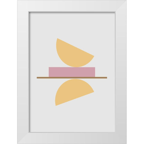 Balance No.2 White Modern Wood Framed Art Print by Ratcliffe, Tiffany