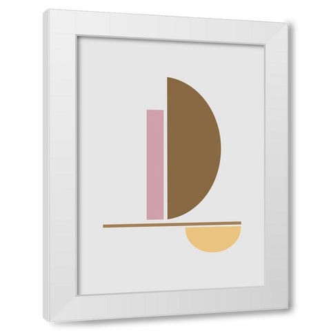 Balance No.3 White Modern Wood Framed Art Print by Ratcliffe, Tiffany