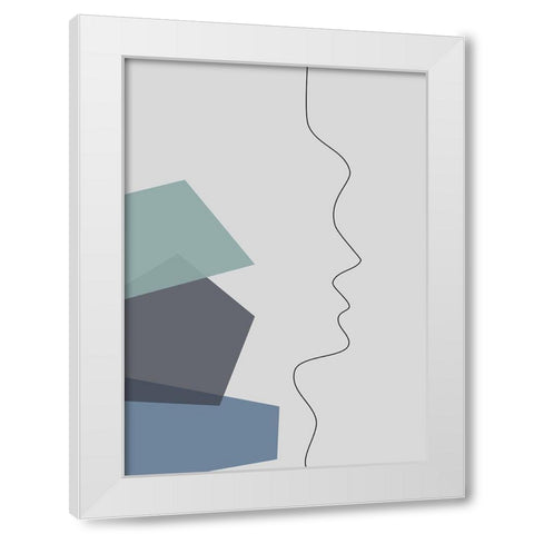 In Your Thoughts No.2 White Modern Wood Framed Art Print by Ratcliffe, Tiffany