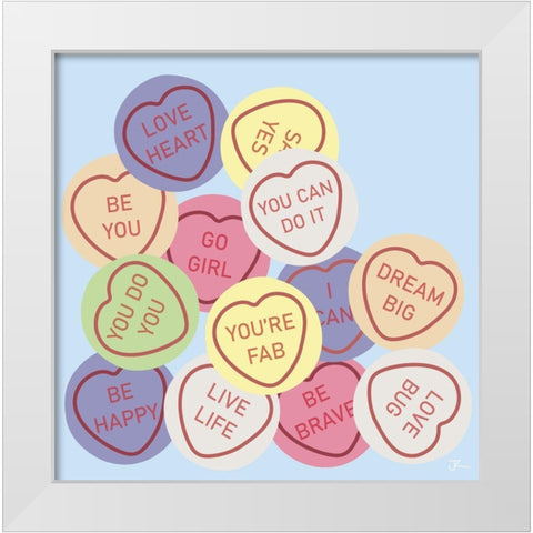 Youre Fab White Modern Wood Framed Art Print by Hollie, Jasmine