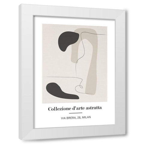 Astratta White Modern Wood Framed Art Print by Ratcliffe, Tiffany