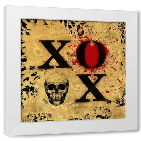Heart of Gold V White Modern Wood Framed Art Print by Art Licensing Studio