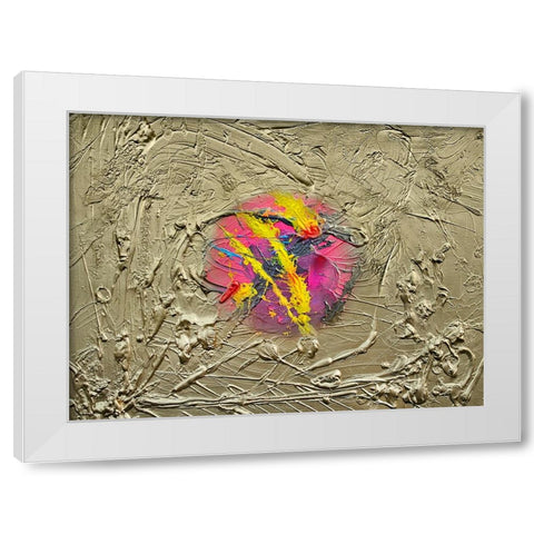 Chaotic Balance White Modern Wood Framed Art Print by Heine, Ben
