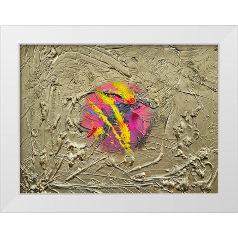 Chaotic Balance White Modern Wood Framed Art Print by Heine, Ben