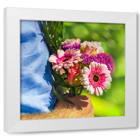 Saint Valentines Day 2 White Modern Wood Framed Art Print by Heine, Ben