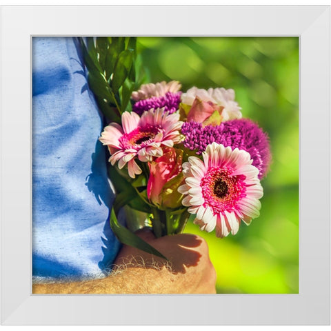 Saint Valentines Day 2 White Modern Wood Framed Art Print by Heine, Ben