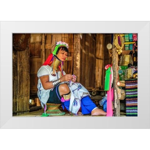 Thailand - 5 White Modern Wood Framed Art Print by Heine, Ben