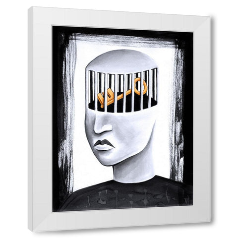 The Key to Your Soul White Modern Wood Framed Art Print by Heine, Ben