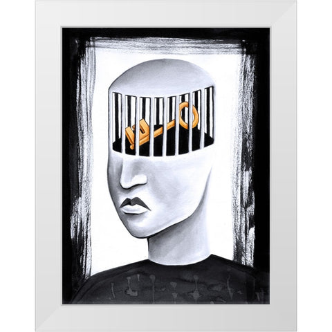 The Key to Your Soul White Modern Wood Framed Art Print by Heine, Ben