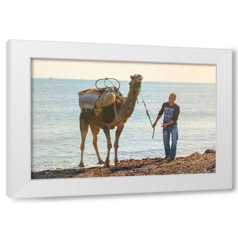 Tunisia 45 White Modern Wood Framed Art Print by Heine, Ben