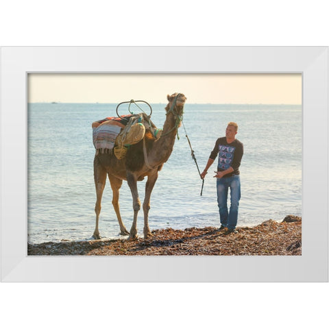 Tunisia 45 White Modern Wood Framed Art Print by Heine, Ben