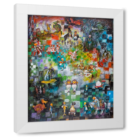 Alice White Modern Wood Framed Art Print by Bell, Bill