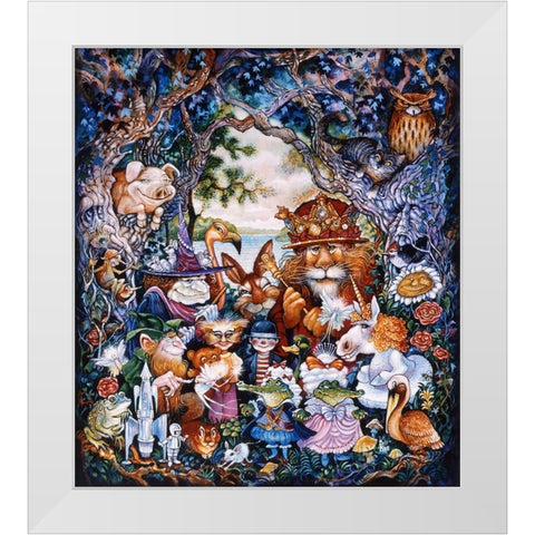 Pretenders White Modern Wood Framed Art Print by Bell, Bill