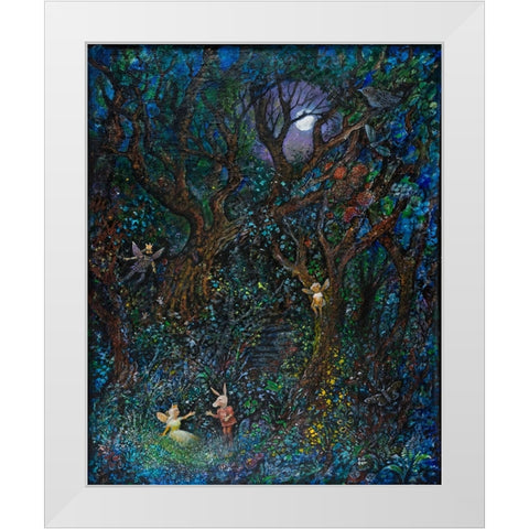 Midsummer Nights Dream White Modern Wood Framed Art Print by Bell, Bill
