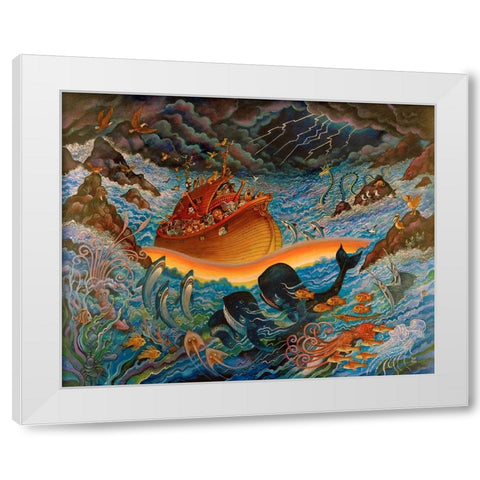 2 White Modern Wood Framed Art Print by Bell, Bill