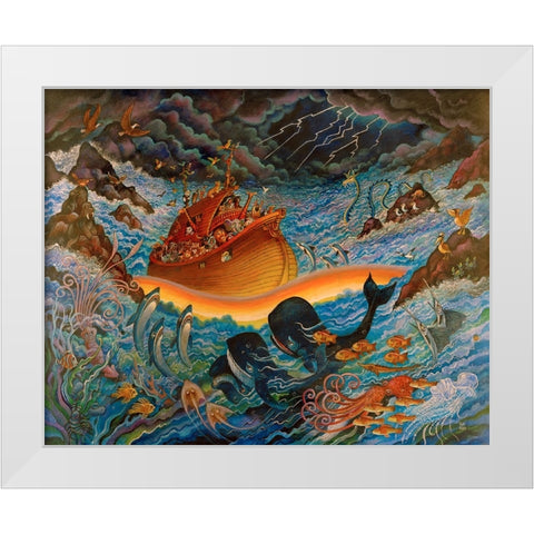 2 White Modern Wood Framed Art Print by Bell, Bill